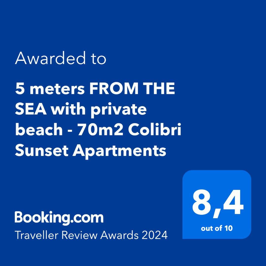 5 Meters From The Sea With Private Beach - 70M2 Colibri Sunset Apartments สเวติ เปตาร์ ภายนอก รูปภาพ